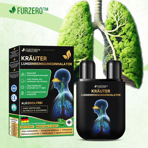 🥥👨‍⚕️Furzero™ Kräuter-Lungenreinigungsinhalator (💝 Empfohlen von führenden Lungenspezialisten 💝)