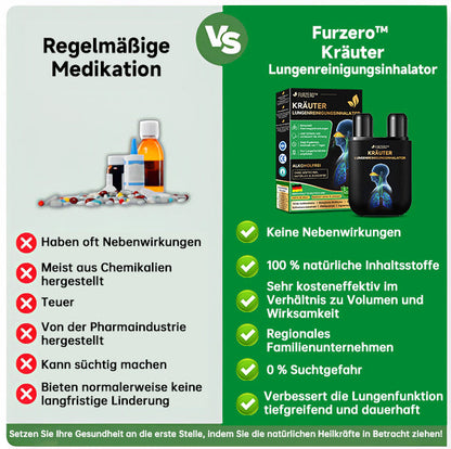 🥥👨‍⚕️Furzero™ Kräuter-Lungenreinigungsinhalator (💝 Empfohlen von führenden Lungenspezialisten 💝)