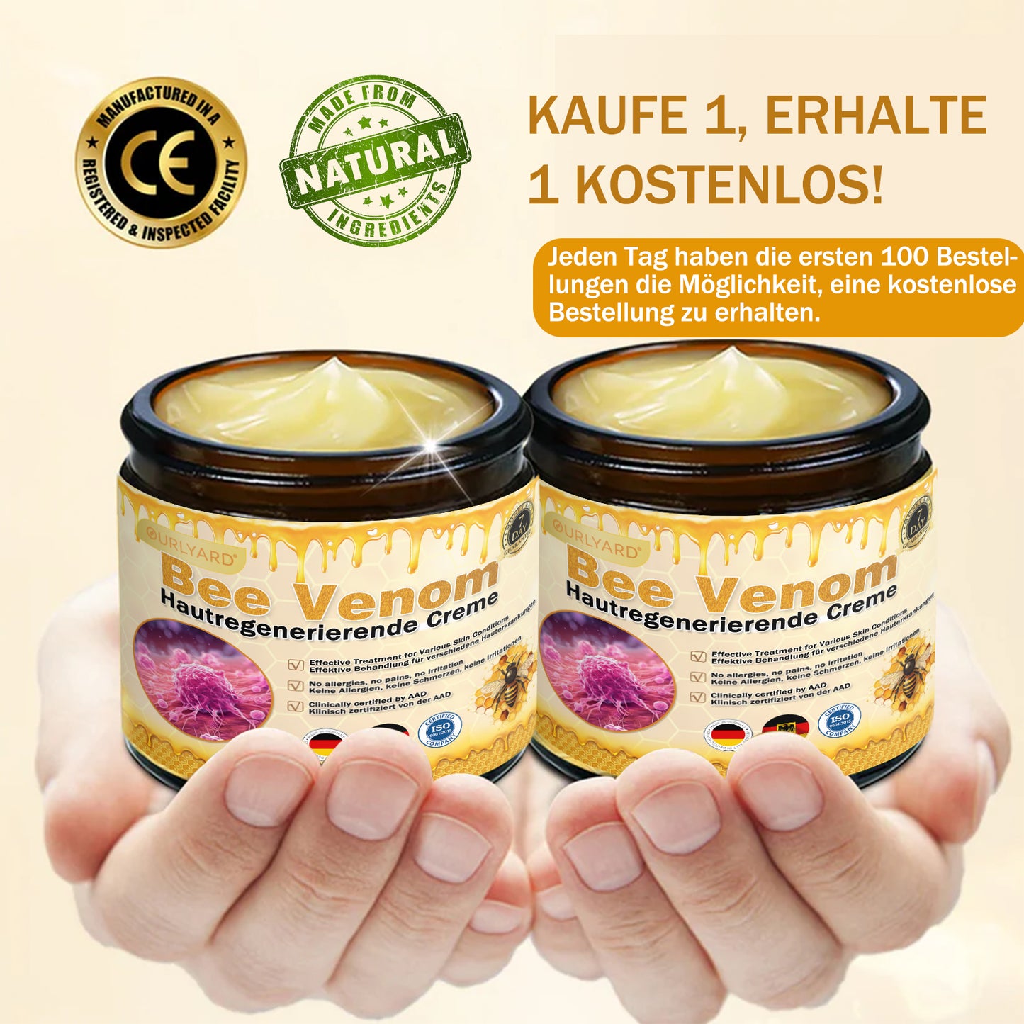 💥Ourlyard® Bienengift Pro Umfassende Creme — 💥Begrenzte Zeit 80 % RABATT💥