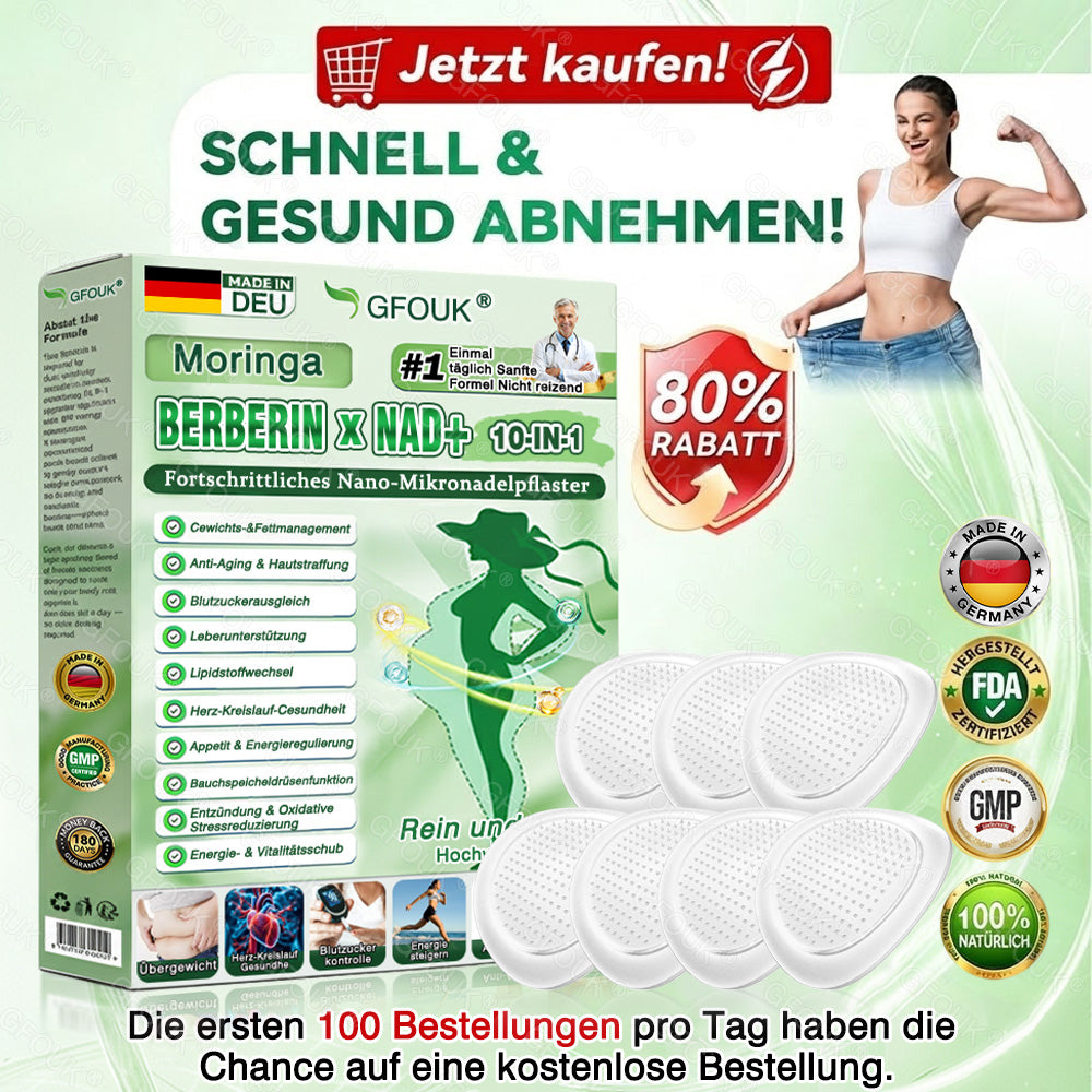 🍈🇩🇪𝗢𝗳𝗳𝗶𝘇𝗶𝗲𝗹𝗹𝗲𝗿 𝗦𝗵𝗼𝗽 | 🎁 𝗚𝗙𝗢𝗨𝗞® 𝗠𝗼𝗿𝗶𝗻𝗴𝗮 𝗕𝗲𝗿𝗯𝗲𝗿𝗶𝗻𝗲𝘅 𝗡𝗔𝗗+ 𝟭𝟬-𝗶𝗻-𝟭 𝗡𝗮𝗻𝗼-𝗠𝗶𝗸𝗿𝗼𝗻𝗮𝗱𝗲𝗹-𝗣𝗮𝘁𝗰𝗵 (𝗡𝘂𝗿 𝗲𝗶𝗻𝗺𝗮𝗹 𝘁ä𝗴𝗹𝗶𝗰𝗵, 𝘀𝗶𝗰𝗵𝘁𝗯𝗮𝗿𝗲 𝗩𝗲𝗿ä𝗻𝗱𝗲𝗿𝘂𝗻𝗴𝗲𝗻 𝗶𝗻 𝟳 𝗧𝗮𝗴𝗲𝗻) ✅ 𝗙ü𝗿 Ü𝗯𝗲𝗿𝗴𝗲𝘄𝗶𝗰𝗵𝘁, 𝗹𝗼𝗰𝗸𝗲𝗿𝗲 𝗛𝗮𝘂𝘁, 𝗗𝗶𝗮𝗯𝗲𝘁𝗲𝘀, 𝗦𝗰𝗵𝗹𝗮𝗳𝗮𝗽𝗻𝗼𝗲, 𝗚𝗲𝗹𝗲𝗻𝗸𝗽𝗿𝗼𝗯𝗹𝗲𝗺𝗲 𝘂𝗻𝗱 𝗺𝗲𝗵𝗿