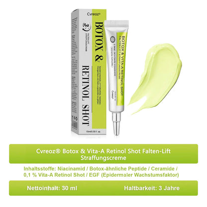 🇩🇪Jetzt jugendliche Haut zurückgewinnen💟Cvreoz® Botox & Vita-A Retinol Shot Falten-Lift Straffungscreme