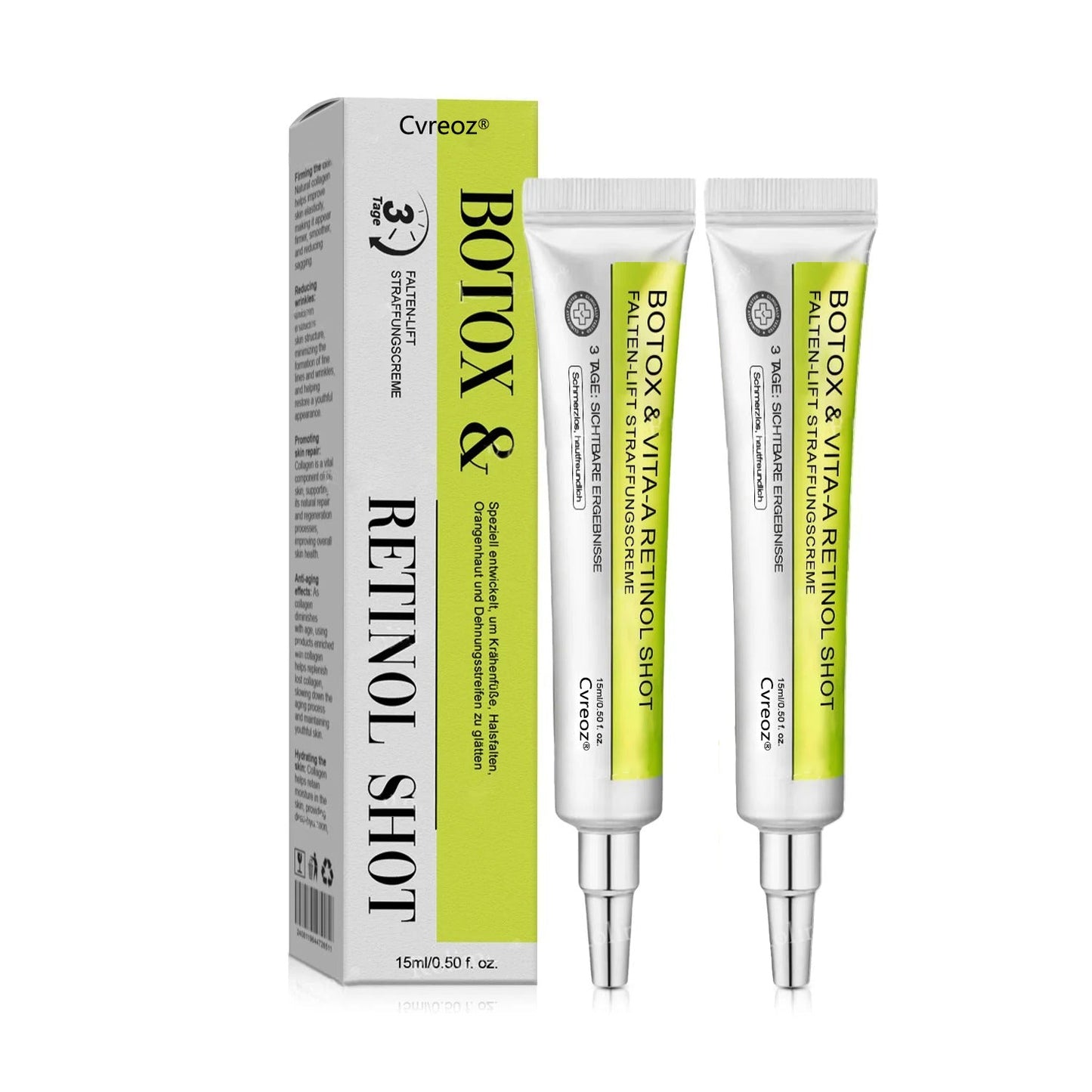 🇩🇪Jetzt jugendliche Haut zurückgewinnen💟Cvreoz® Botox & Vita-A Retinol Shot Falten-Lift Straffungscreme