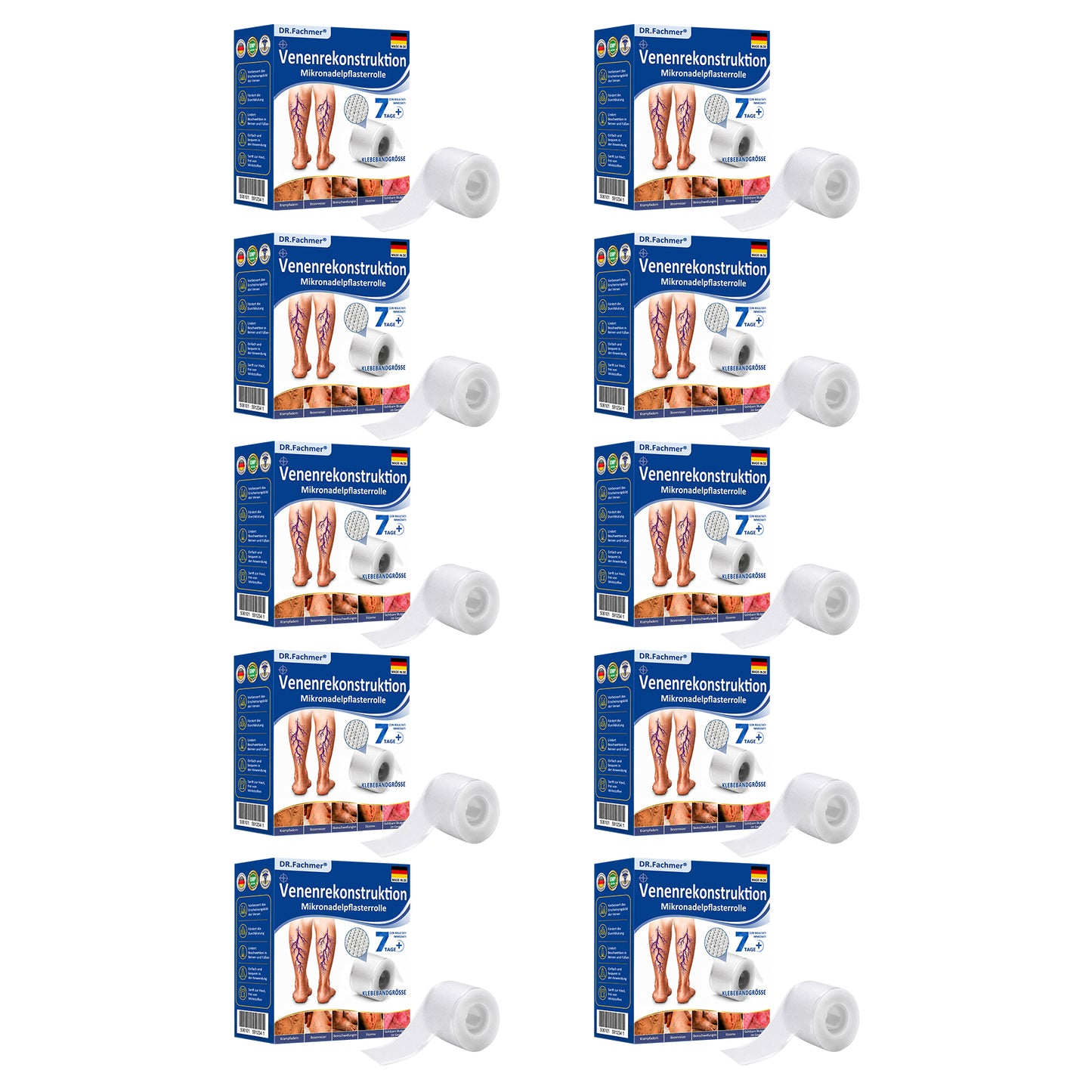 🏥DR.Fachmer® Mikronadel-Pflaster VeinRepair ⚡ Sofortige Entlastung & langfristige Ergebnisse für müde Beine