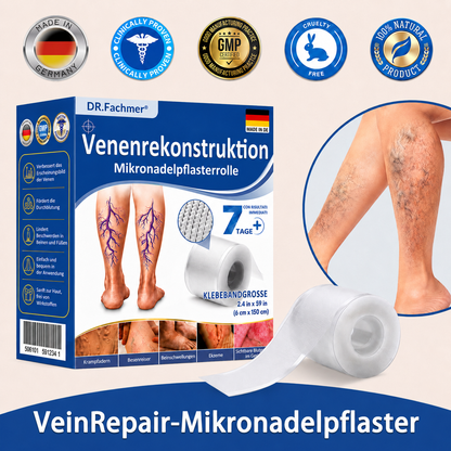 🏥DR.Fachmer® Mikronadel-Pflaster VeinRepair ⚡ Sofortige Entlastung & langfristige Ergebnisse für müde Beine