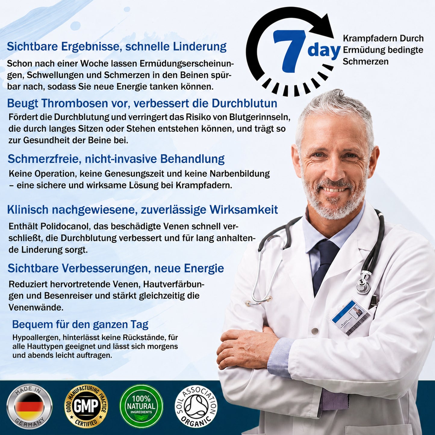 🏥DR.Fachmer® Mikronadel-Pflaster VeinRepair ⚡ Sofortige Entlastung & langfristige Ergebnisse für müde Beine