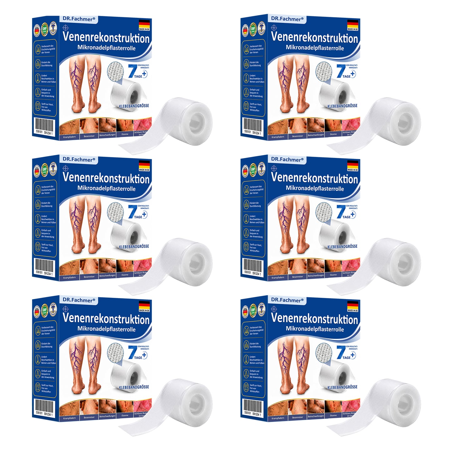 🏥DR.Fachmer® Mikronadel-Pflaster VeinRepair ⚡ Sofortige Entlastung & langfristige Ergebnisse für müde Beine
