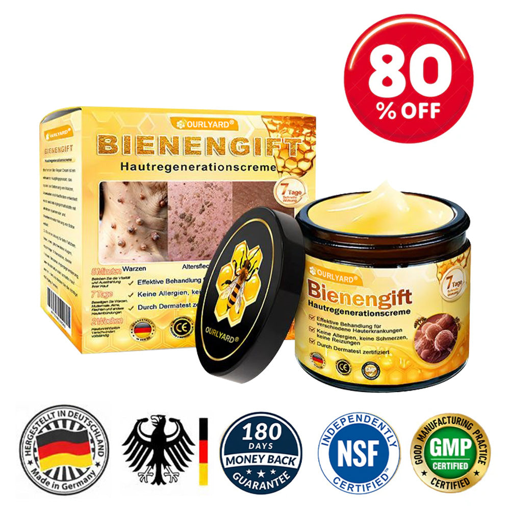 🌟Hergestellt und versendet aus Deutschland💖  Ourlyard® Bienengift Hautregenerationscreme 🔥 LETZTER TAG 80 % RABATT 🌟
