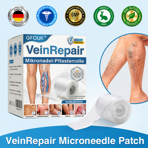 👨GFOUK® VeinRepair Mikronadel-Pflasterrolle ⚡ Sofortige Linderung, Langzeitergebnisse