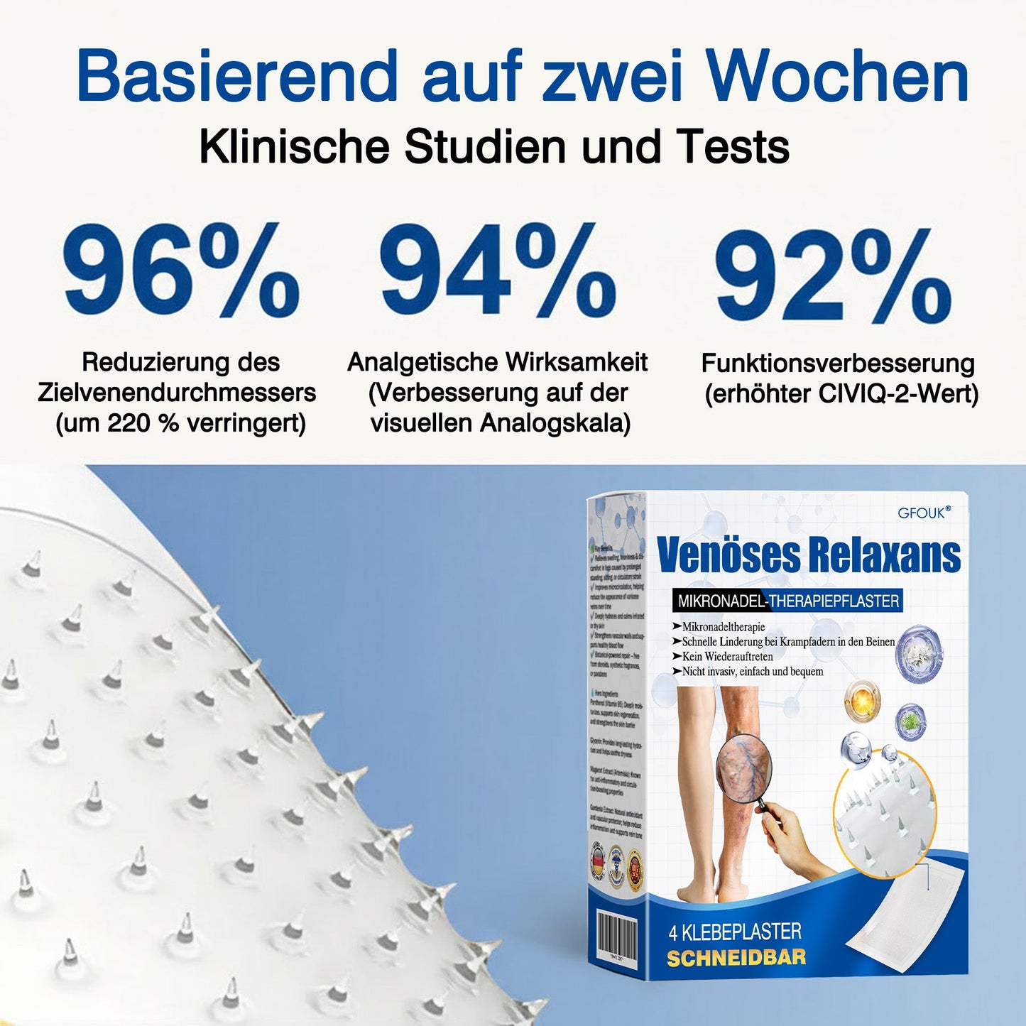 🇩🇪🔥 𝗚𝗙𝗢𝗨𝗞® 𝗩𝗲𝗶𝗻𝗧𝗮𝗿𝗴𝗲𝘁 𝗠𝗶𝗸𝗿𝗼𝗻𝗮𝗱𝗲𝗹-𝗣𝗳𝗹𝗮𝘀𝘁𝗲𝗿 ✅ 𝗦𝗼𝗳𝗼𝗿𝘁𝗶𝗴𝗲 𝗟𝗶𝗻𝗱𝗲𝗿𝘂𝗻𝗴, 𝗟𝗮𝗻𝗴𝗳𝗿𝗶𝘀𝘁𝗶𝗴𝗲 𝗘𝗿𝗴𝗲𝗯𝗻𝗶𝘀𝘀𝗲