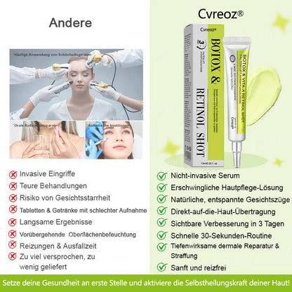 🇩🇪Jetzt jugendliche Haut zurückgewinnen💟Cvreoz® Botox & Vita-A Retinol Shot Falten-Lift Straffungscreme