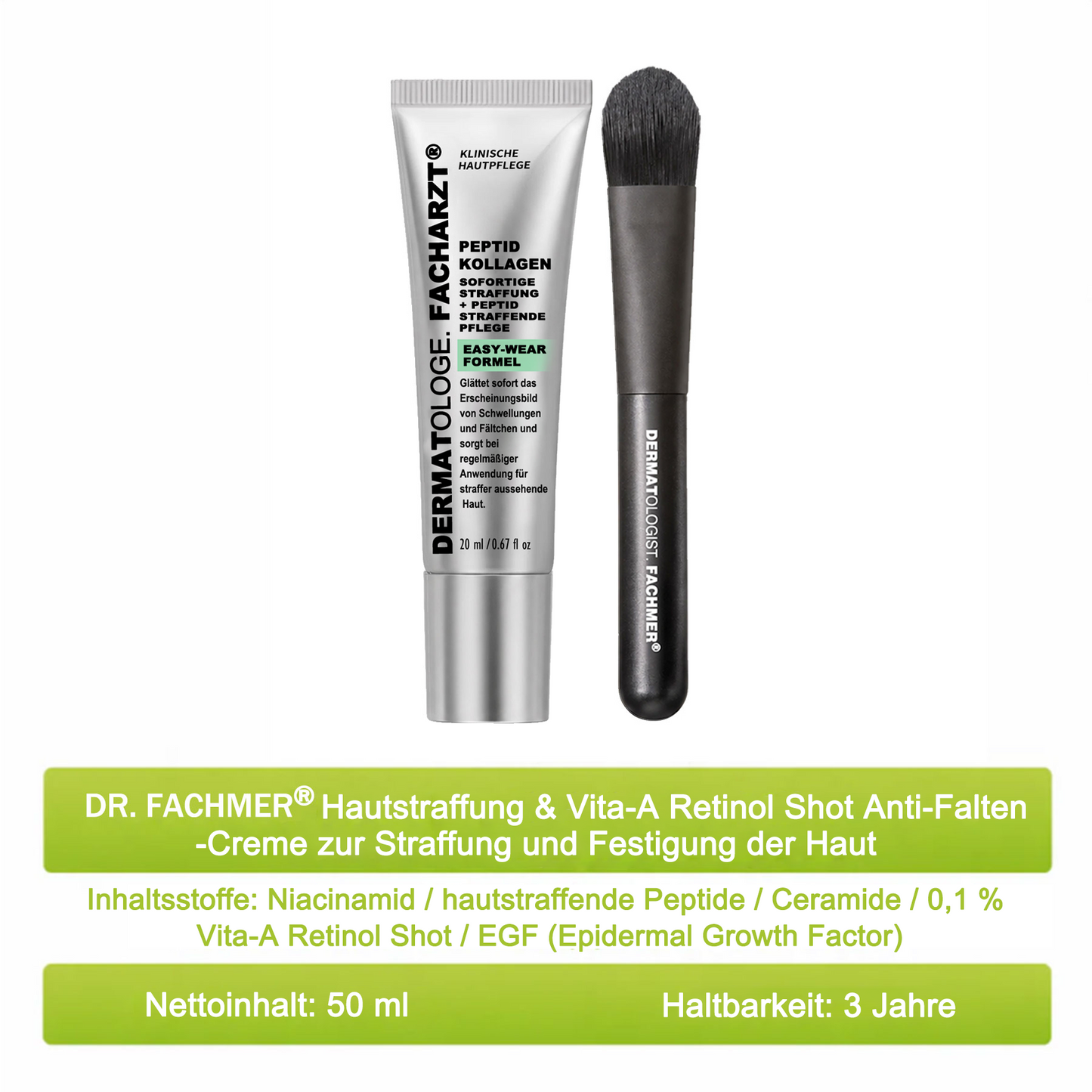 ✅Dr. Fachmer®👩‍⚕️ Peptid-Kollagen-Pflege für sofortige Straffung ⏰& Festigung – glättet augenblicklich Schwellungen und Fältchen und fördert bei regelmäßiger Anwendung eine straffere Haut.