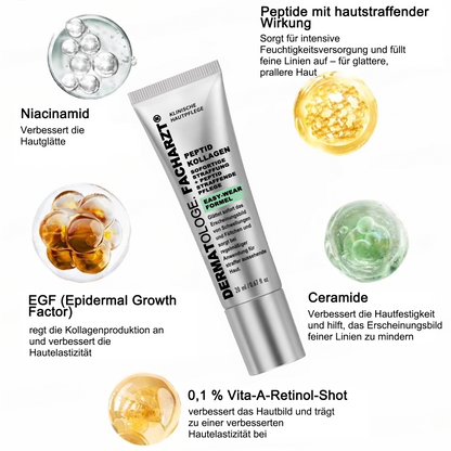 ✅Dr. Fachmer®👩‍⚕️ Peptid-Kollagen-Pflege für sofortige Straffung ⏰& Festigung – glättet augenblicklich Schwellungen und Fältchen und fördert bei regelmäßiger Anwendung eine straffere Haut.