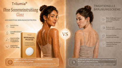 ☀️☀️Bis zu 85 % Rabatt auf das Trilumia® SunFree Bräunungspflaster ☀️ UV-freie, goldene Bronze ✨ 14 Tage natürlicher Glow