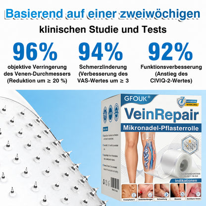👨GFOUK® VeinRepair Mikronadel-Pflasterrolle ⚡ Sofortige Linderung, Langzeitergebnisse