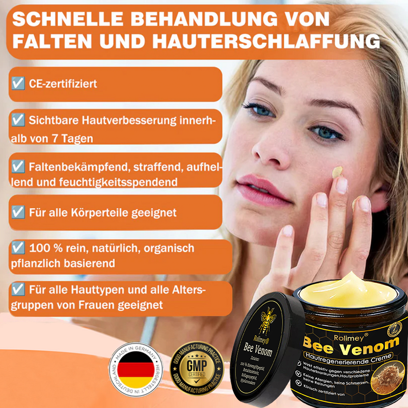 🎁🎁Neuestes Modell: Rolimey® Bienengift Max Pflegecreme – Reparatureffekt um 65 % gesteigert 🔥 NUR NOCH 80 % RABATT