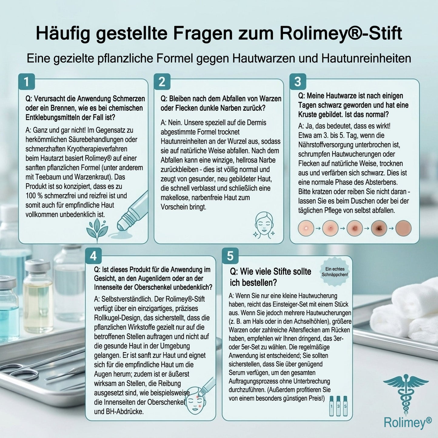 Rolimey® 7-Tage Tag- & Spot-Entferner🆕 (𝐙𝗲𝗿𝗼 𝐏𝗮𝗶𝗻, 𝐙𝗲𝗿𝗼 𝐒𝗰𝗮𝗿𝘀 Roll-On) ✅ Geeignet für: Hauttags, Flecken, Muttermale, Warzen, Blasen, Ekzeme, Schuppen, Hautkeratosen, Akne, Hautwucherungen, Narben, Geburtstagsmale 👩‍⚕️