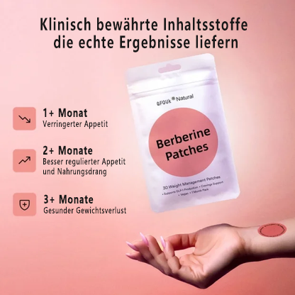 🍒 Berberin-Abnehm-Patch: Kontrollieren Sie Ihren Appetit, steigern Sie Ihre Energie und reduzieren Sie Stress auf natürliche Weise.