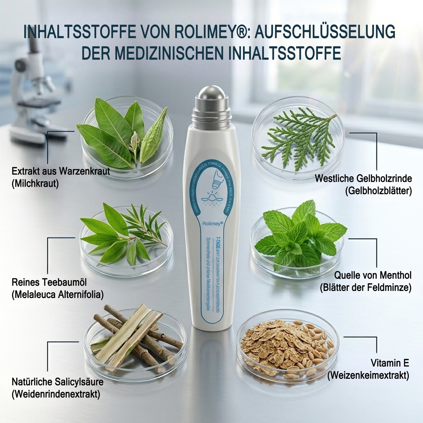 Rolimey® 7-Tage Tag- & Spot-Entferner🤍 (𝐙𝗲𝗿𝗼 𝐏𝗮𝗶𝗻, 𝐙𝗲𝗿𝗼 𝐒𝗰𝗮𝗿𝘀 Roll-On) ✅ Geeignet für: Hauttags, Flecken, Muttermale, Warzen, Blasen, Ekzeme, Schuppen, Hautkeratosen, Akne, Hautwucherungen, Narben, Geburtstagsmale 👩‍⚕️