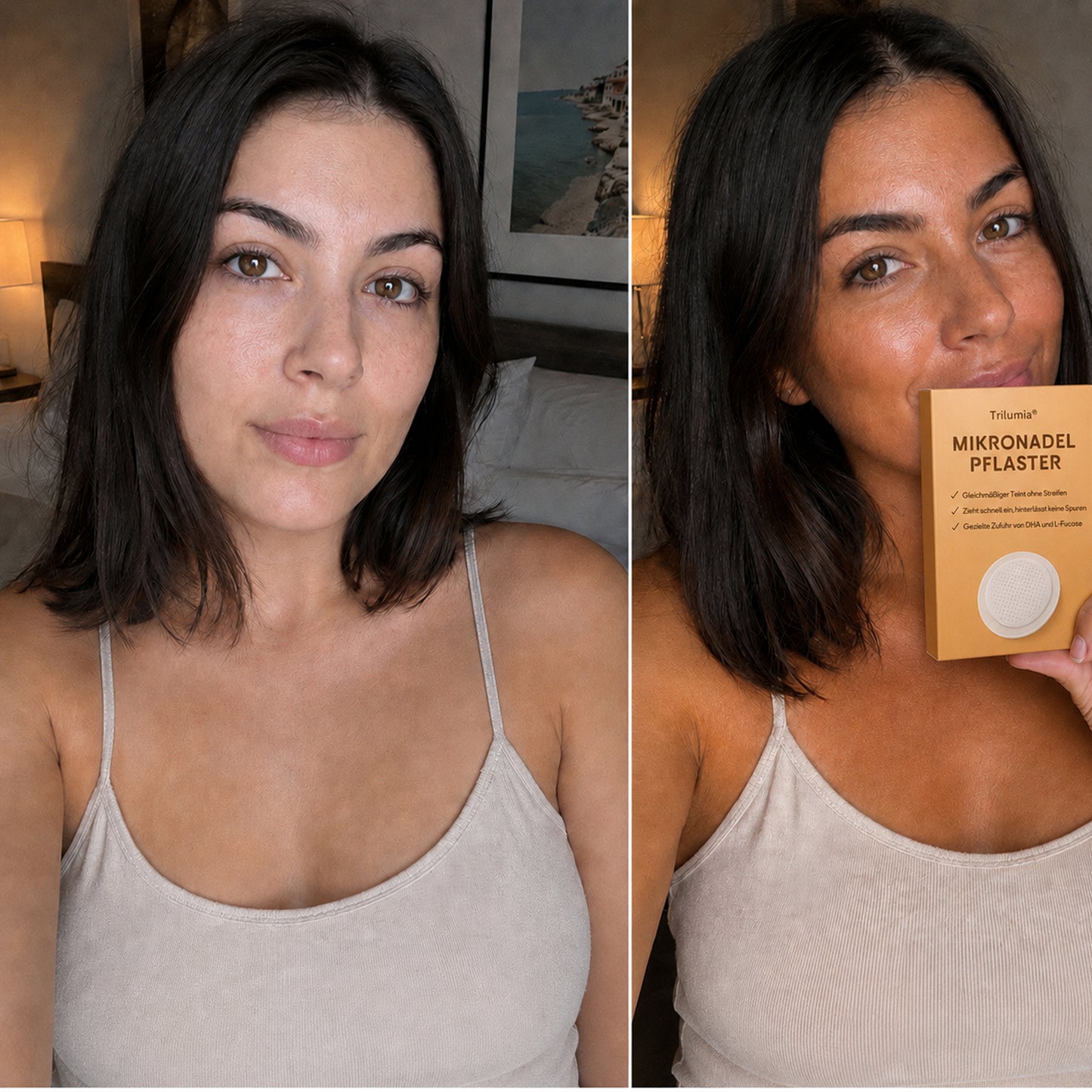 ☀️☀️Bis zu 85 % Rabatt auf das Trilumia® SunFree Bräunungspflaster ☀️ UV-freie, goldene Bronze ✨ 14 Tage natürlicher Glow