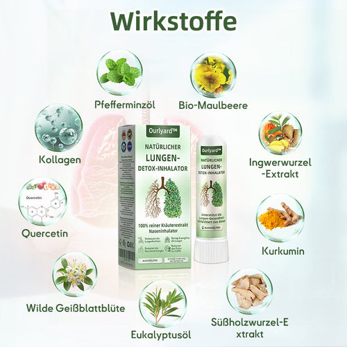 🍎Offizieller Shop|🔥Ourlyard™ Natürlicher Eukalyptus Lungenklar Inhalator 👨‍⚕️BfArM-certification(💝LETZTER TAG 50% RABATT 💝)