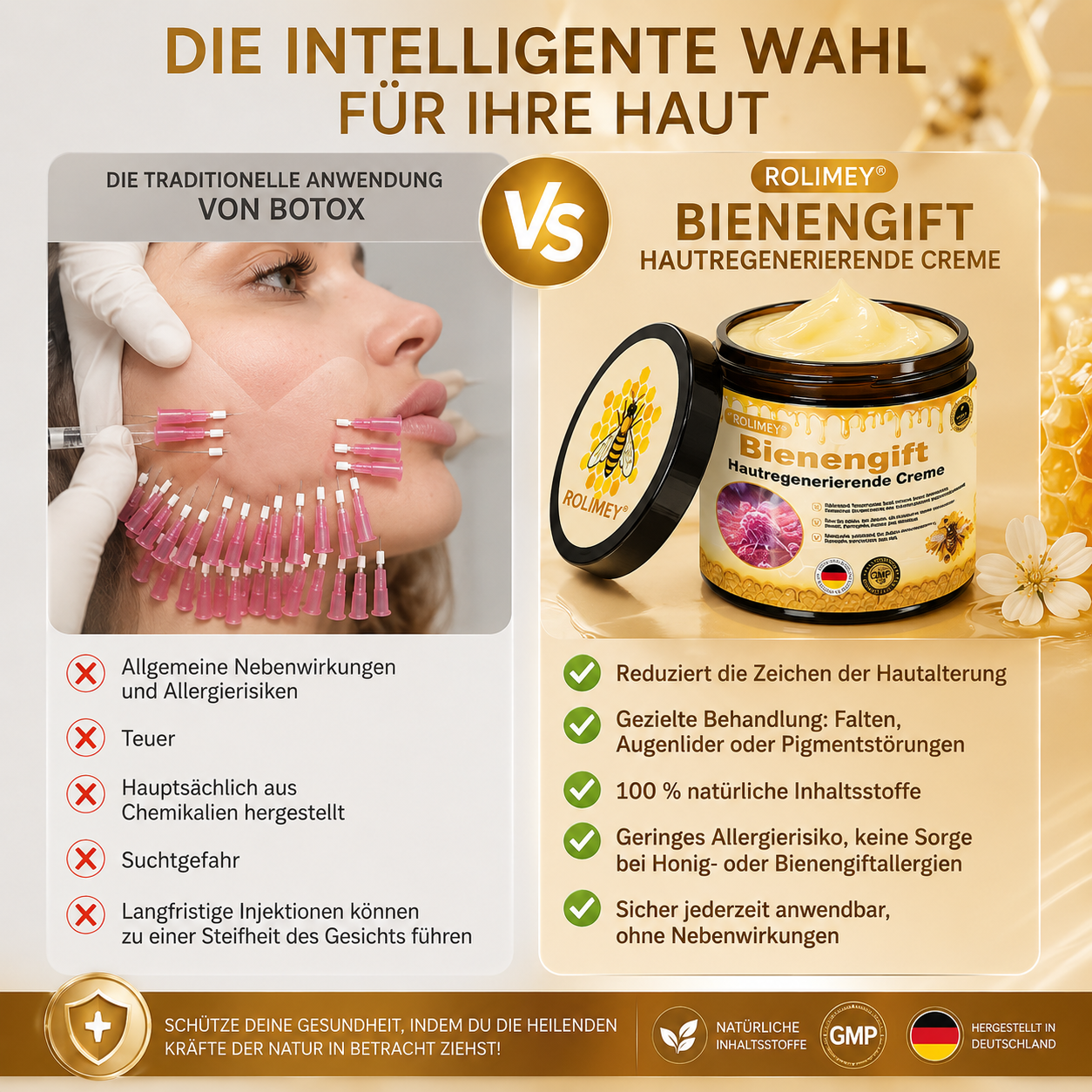 🎁Rolimey® Bienengift Hautregenerierende Creme — 🔥Begrenzte Zeit 80 % RABATT🔥