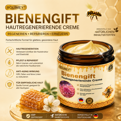 🎁Rolimey® Bienengift Hautregenerierende Creme — 🔥Begrenzte Zeit 80 % RABATT🔥