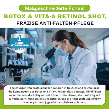 ✅Jetzt jugendliche Haut zurückgewinnen 💫Rolimey® Botox & Vita-A Retinol Shot Falten-Lift Straffungscreme